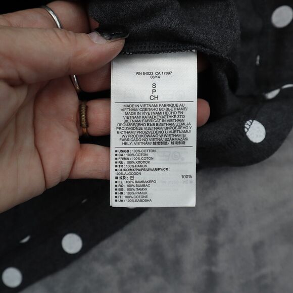 Banana Republic Skirt Womens S Black Polka dots Drawstring Stretchable Waist - Picture 16 of 16